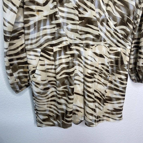 G BY GUESS Animal Print Tiger Striped Long Sleeved Romper S - Picture 5 of 15